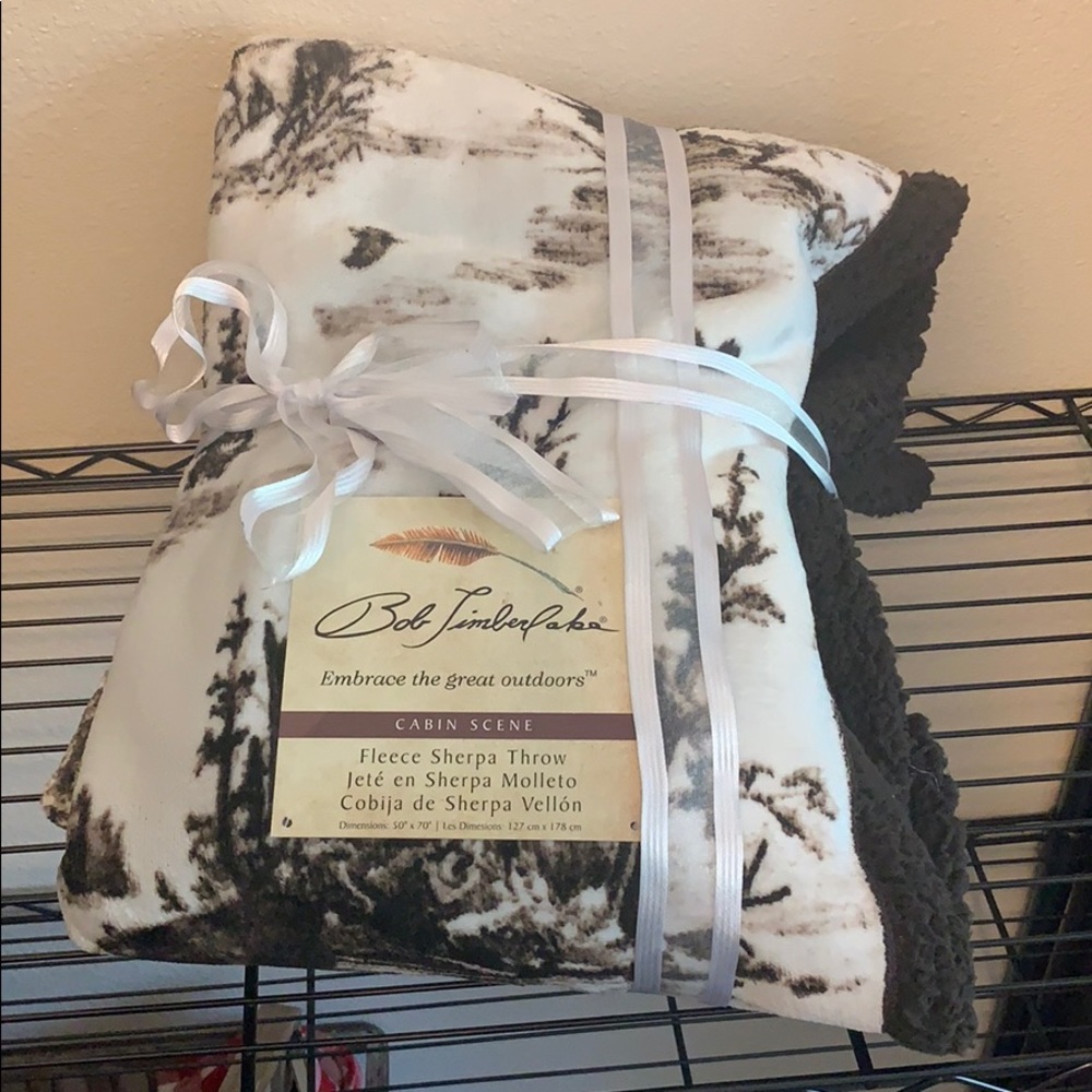 Bob Timberlake Fleece Sherpa Throw